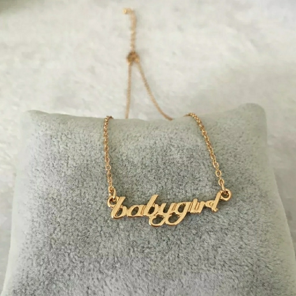 Gold Babygirl Delicate Necklace